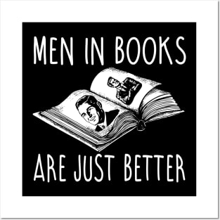 Men In Books Are Just Better - Reading Reader Posters and Art